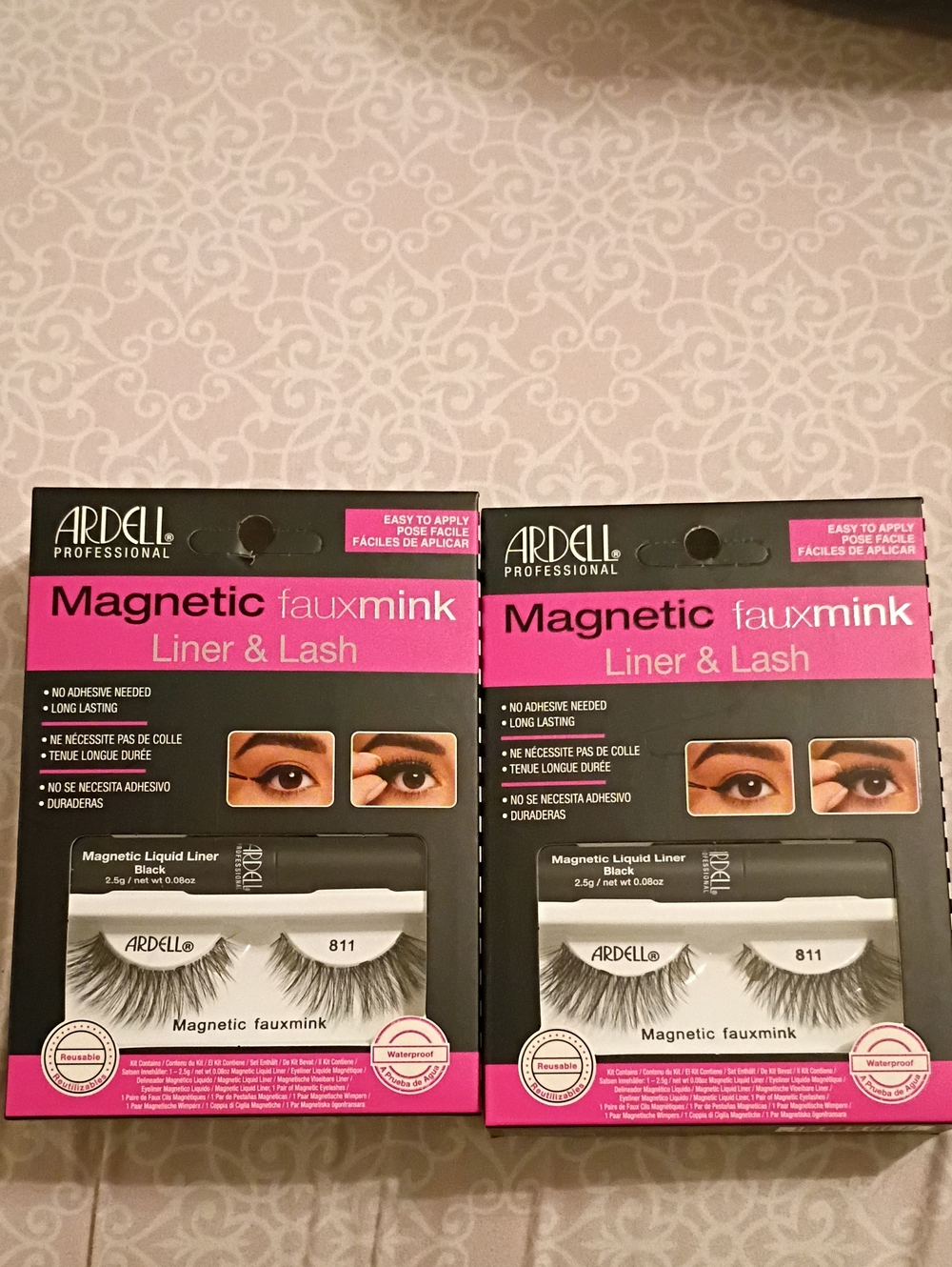 Ardell Magnetic Faux Mink Liner & Lash Kit - 2pack Lot Black #811